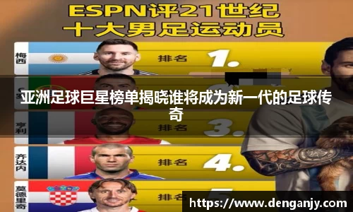 亚洲足球巨星榜单揭晓谁将成为新一代的足球传奇